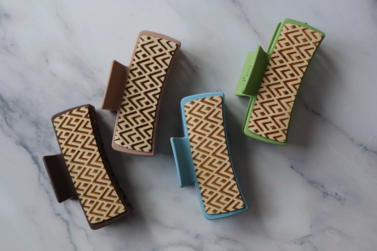 Chevron Large Claw Clip