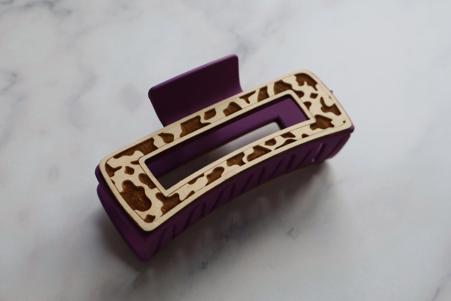 Cow Print Large Claw Clip