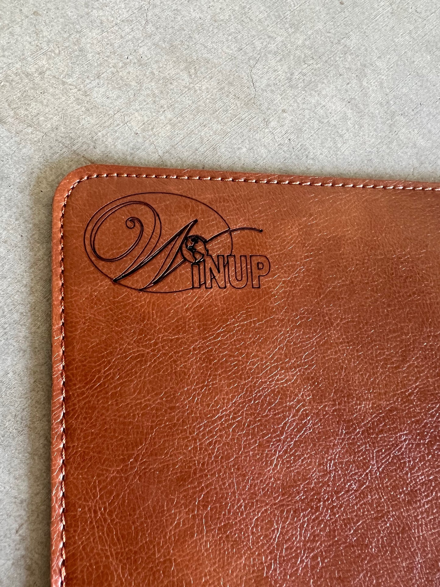 leather mousepad with custom logo design